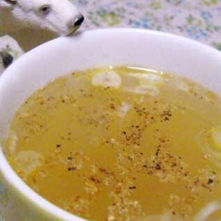 風邪に☆生姜とネギのスープ